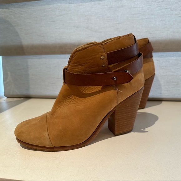 RAG & BONE HARROW BOOTIES IN BEIGE SUEDE • size 37 • as seen on celebs! - Picture 4 of 9